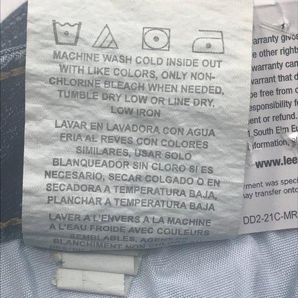 Lee Women's 20M Midrise Regular Fit Liberty Short Blue Denim Jean New With Tags - Picture 7 of 12